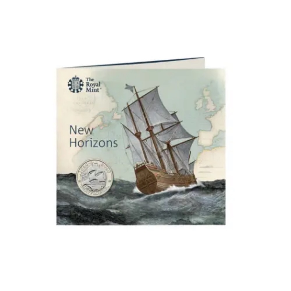 Mayflower‎ 2020 UK £2 Uncirculated Coin New Horizons Royal Mint (NWT)